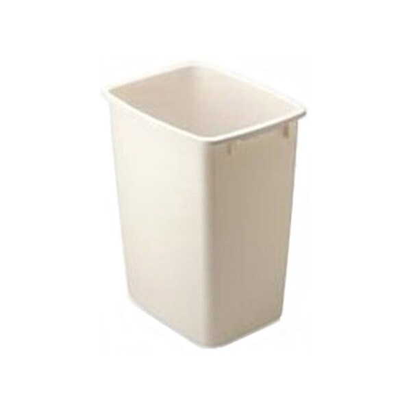 Rubbermaid Wastebasket 9G Wht 2806TPWHT Zoro